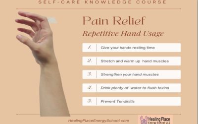 #SelfCare Knowledge – #PainRelief for Repetitive #HandPain #HealingPlaceEnergySchool #HandReflexology