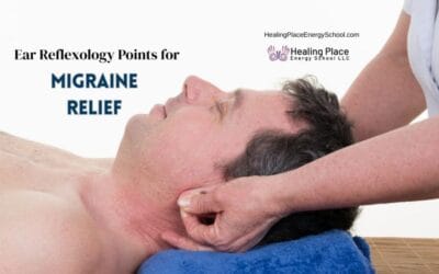 Ear Reflexology Points For Migraine Relief #EarReflexologyHeadachePainRelief #ReflexologyNearMe #HealingPlaceEnergySchool